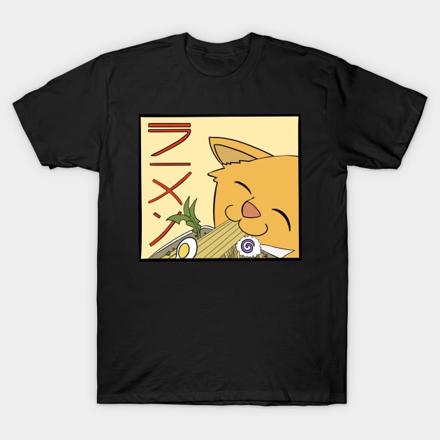 Ramen Cat Returns T-Shirt by CarlComics